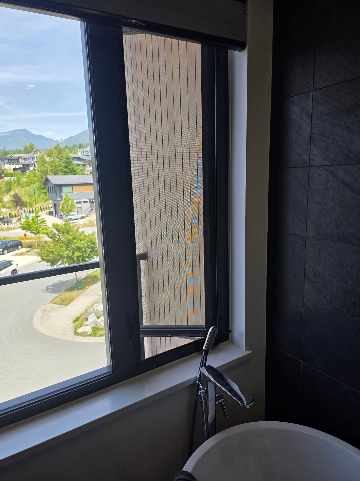 Window screen with clips